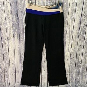 Lululemon Black Astro Wide Leg Milky Way Band Pant